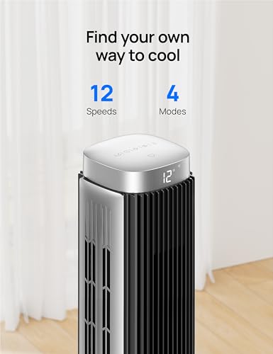Dreo Tower Fan Smart Bladeless 42 Inch, Alexa, Google