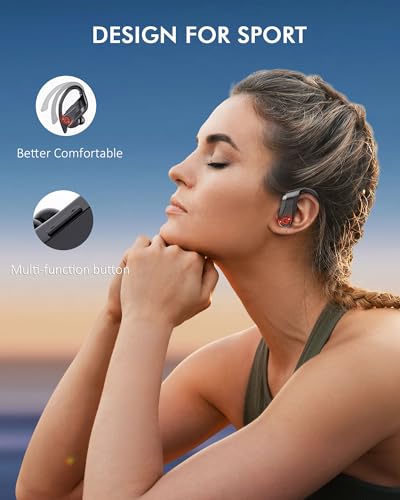 EUQQ Wireless Earbuds with 120H Playtime & LED Display