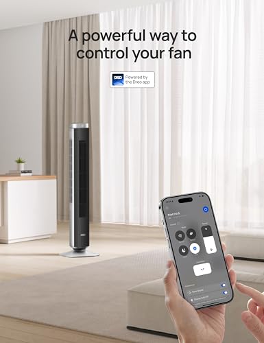 Dreo Tower Fan Smart Bladeless 42 Inch, Alexa, Google