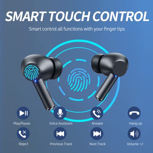 Wireless Ear Buds with LED Display, HiFi Stereo
