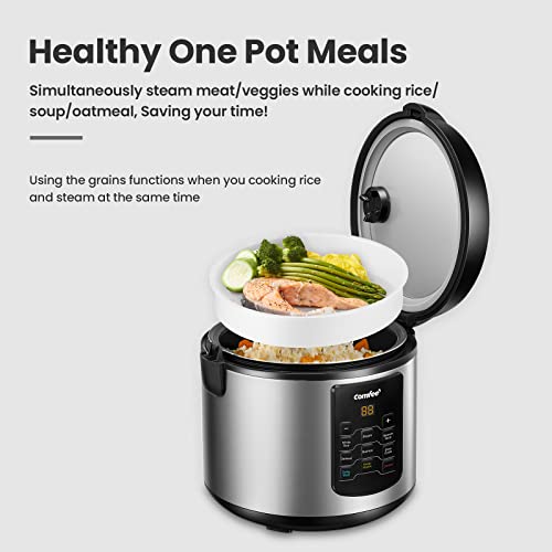 COMFEE' 6-in-1 Stainless Steel Multi Cooker - 2QT