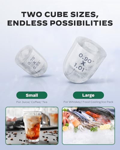 Silonn Portable Ice Maker Machine - Stainless Steel
