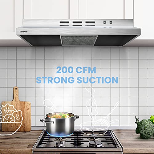 Comfee 30 Inch Range Hood Stainless Steel