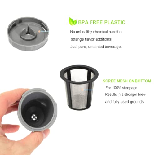 Eaykee Reusable k Cups Coffee Filters 3 Pack VIP Compatible Pods for Keurig Machines