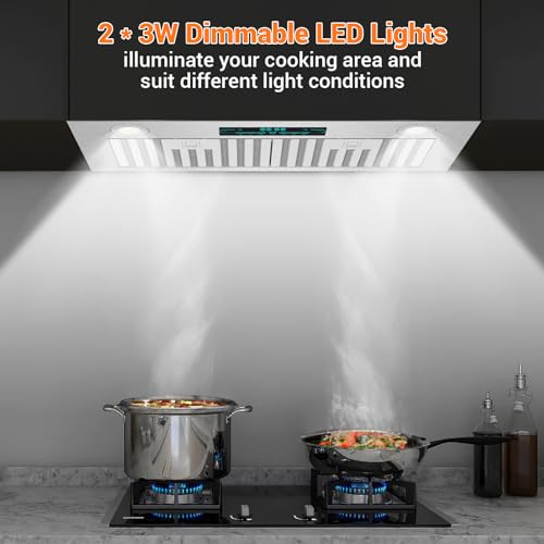 30" Insert Range Hood, 850 CFM Stainless Steel