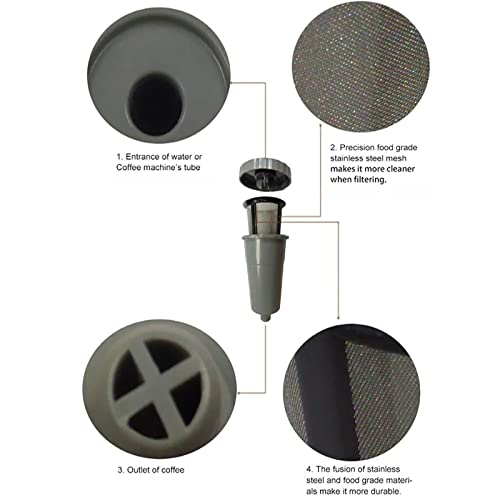 Eaykee Reusable k Cups Coffee Filters 3 Pack VIP Compatible Pods for Keurig Machines