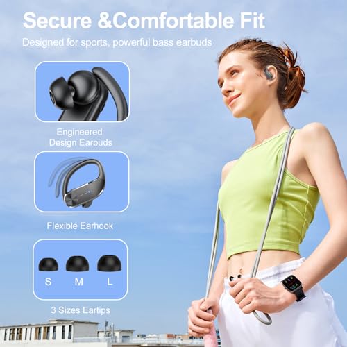 2024 Sport Bluetooth Earbuds with LED Display