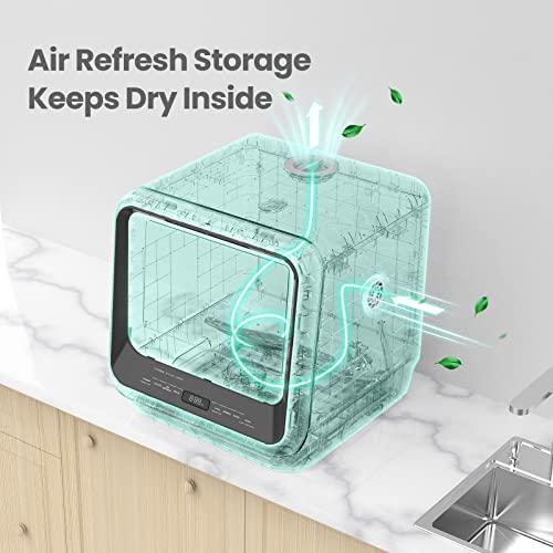 Portable Mini Dishwasher for Apartments & RVs, 6 Programs