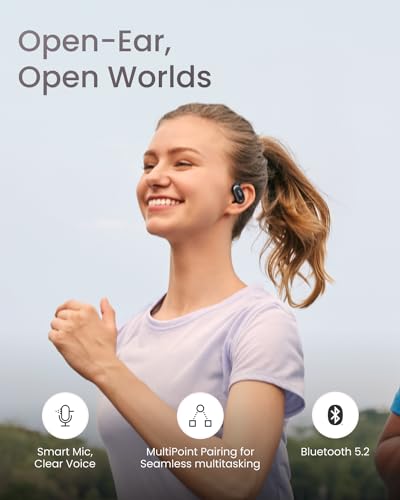 SHOKZ OpenFit Air Wireless Earbuds, Water Resistant Black