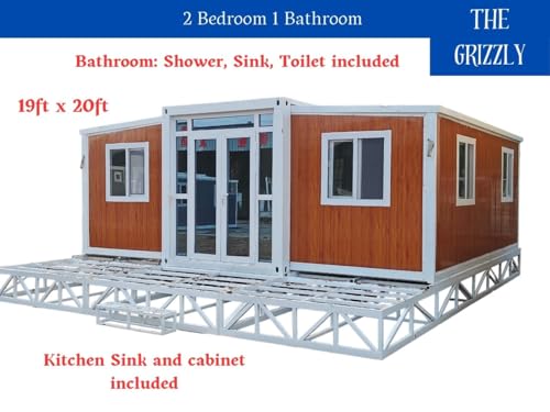 Luxurious 2 Bedroom Container Tiny Home with Fixtures