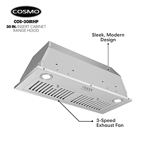 COSMO COS-30IRHP 30" Insert Range Hood VIP