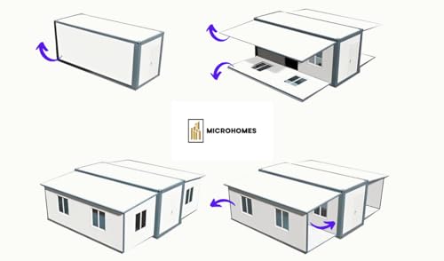 Luxurious 2 Bedroom Container Tiny Home with Fixtures