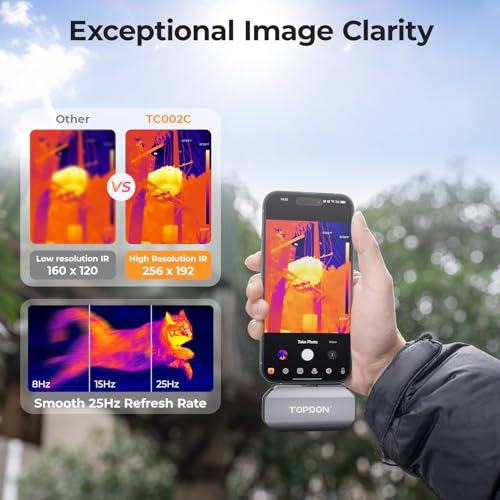 TOPDON TC002C Thermal Camera for iPhone 15 and iPads