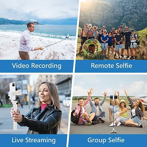 Portable Selfie Stick Tripod with Remote Control & Light