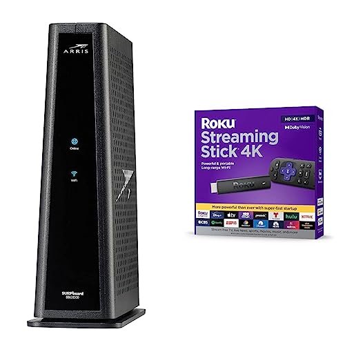 ARRIS SBG8300 Cable Modem/Router Combo, Xfinity Compatible, 4K Streaming