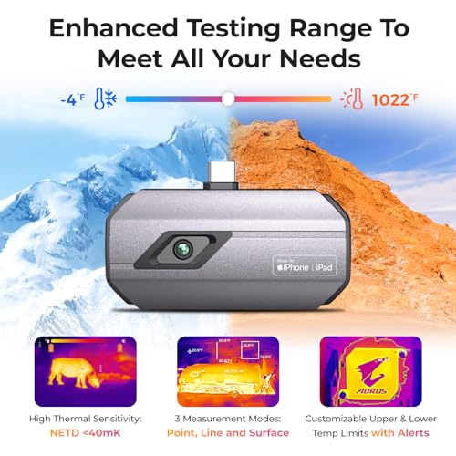 TOPDON TC002C Thermal Camera for iPhone 15 and iPads