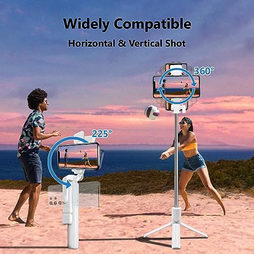Portable Selfie Stick Tripod with Remote Control & Light