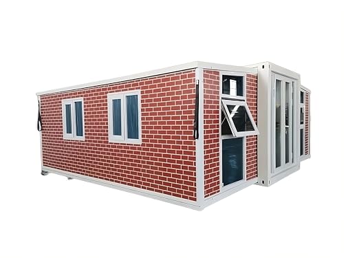 Portable 20ft Foldable Red Container Tiny House VIP