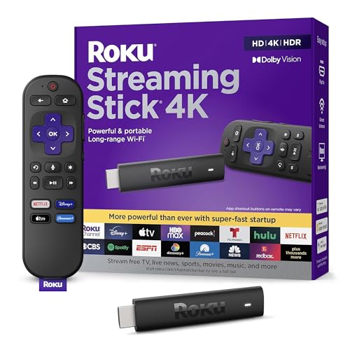 Roku Streaming Stick 4K | Device with Voice Remote