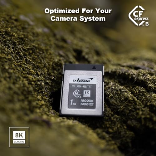 256GB / 512GB / 1TB Exascend CFexpress Card - 1,800MB/s