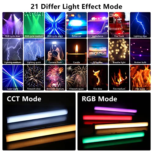 RGB LED Video Light Stick Wand, Obeamiu Photography Lighting