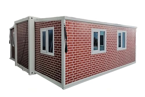 Portable 20ft Foldable Red Container Tiny House VIP