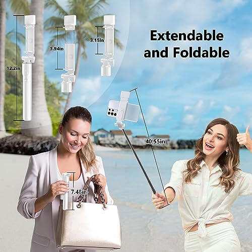 Portable Selfie Stick Tripod with Remote Control & Light