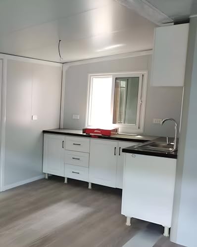 Portable 20ft Foldable Red Container Tiny House VIP