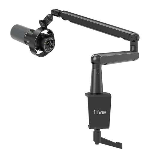 FIFINE Dynamic Microphone and Arm Stand Set for VIP Smart Shopper