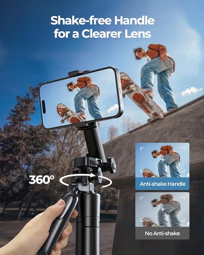 71" Phone Tripod with Selfie Stick & Wireless Remote