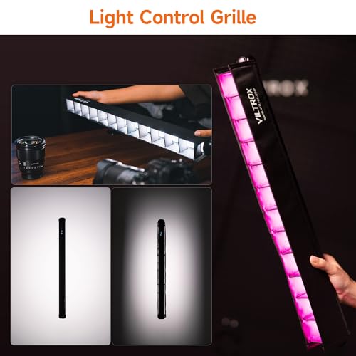 2 Pack RGB Light Stick Wand, Smartphone App 26 Lights Effect