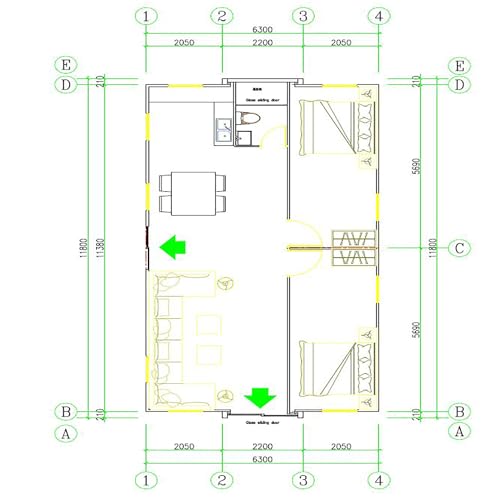 Expandable Modern Tiny Home 38x20ft Sturdy Steel
