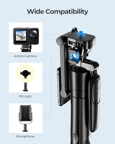 71" Phone Tripod with Selfie Stick & Wireless Remote