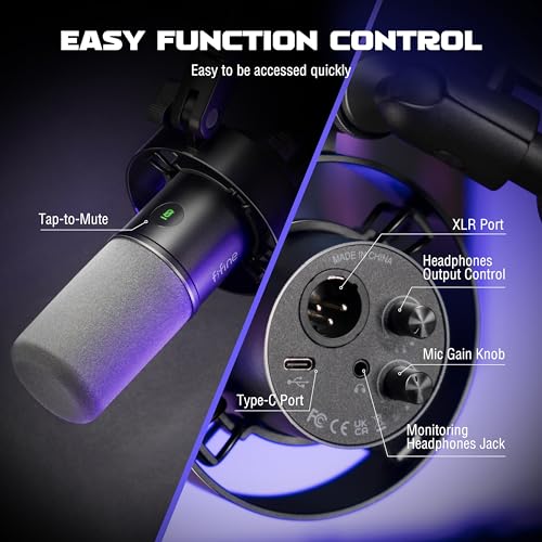 FIFINE Dynamic Microphone and Arm Stand Set for VIP Smart Shopper