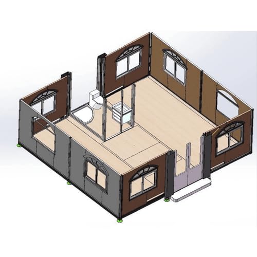Jaxenor 19x20ft Portable Tiny Home - Expandable