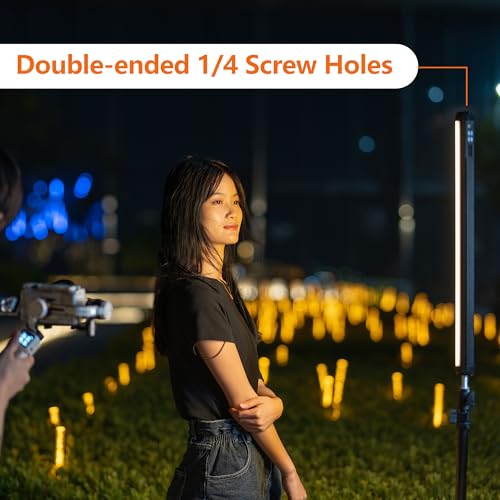 2 Pack RGB Light Stick Wand, Smartphone App 26 Lights Effect