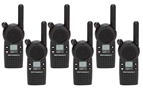 Motorola CLS1410 Walkie Talkie Radios Bundle with Headsets
