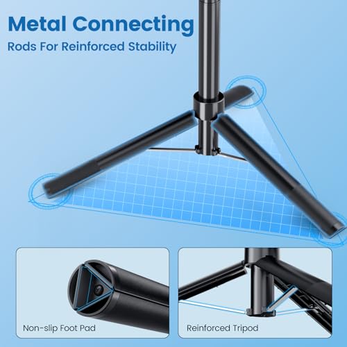 67" Selfie Stick Tripod with Remote and Light