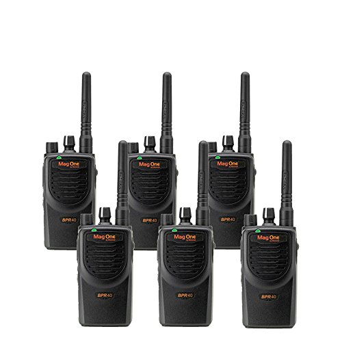 6 Pack Motorola BPR40 Mag One Two-Way Radios