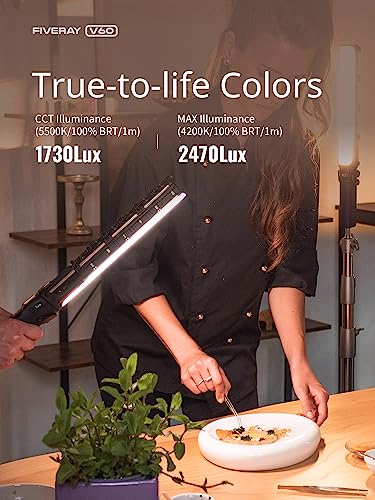 ZHIYUN V60 Video Light Stick Combo, 60W LED, Black