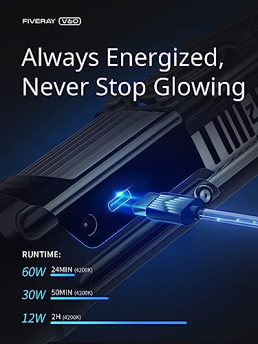 ZHIYUN V60 Video Light Stick Combo, 60W LED, Black