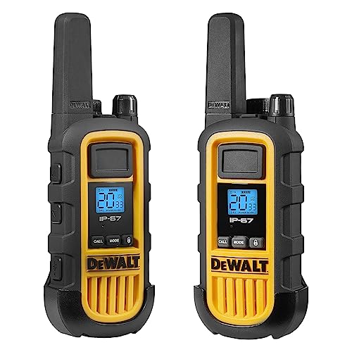 DEWALT DXFRS800 2W Walkie Talkies - Waterproof, Shockproof