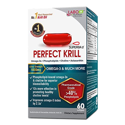 LABO Nutrition Pure Krill Oil 1000mg Softgels - 60