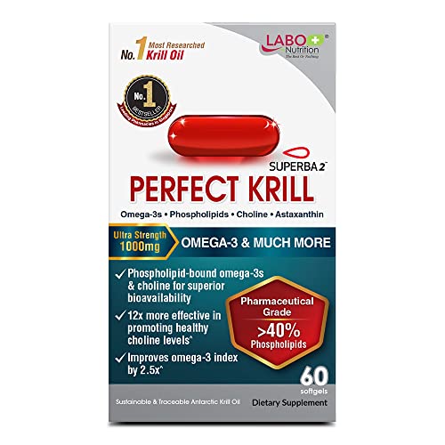 LABO Nutrition Pure Krill Oil 1000mg Softgels - 60