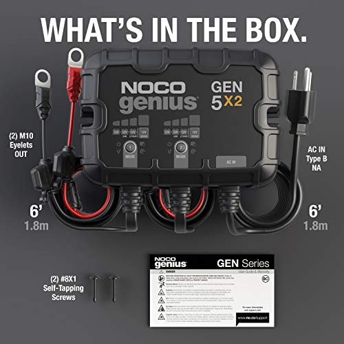 NOCO Genius GEN5X2 Smart Marine Battery Charger
