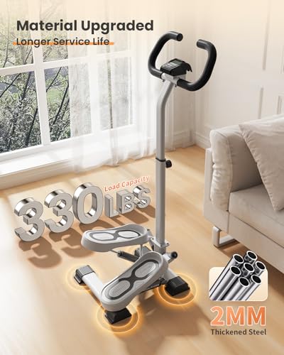 FLYBIRD Stepper with Handlebar - Quiet Leg Workout