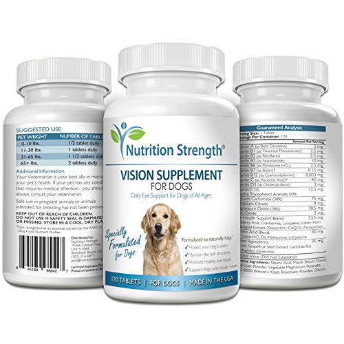 Dog Eye Care Daily Supplement with Antioxidants, Vitamins
