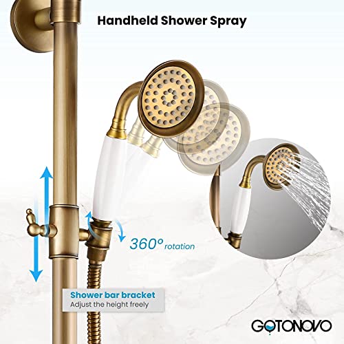 VIP Smart Shopper: Exposed Shower Faucet Set 8" Rainfall