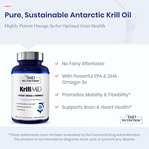 1MD KrillMD Omega 3 Astaxanthin Supplement | 2-Pack