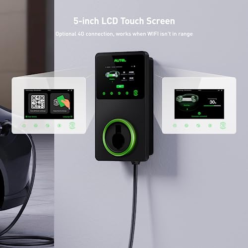 Autel Smart Electric Vehicle Charger, 50 Amp Wi-Fi